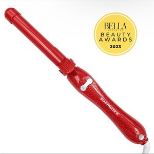 BEACHWAVER RED GLITTER B1 Rotating Curling Iron